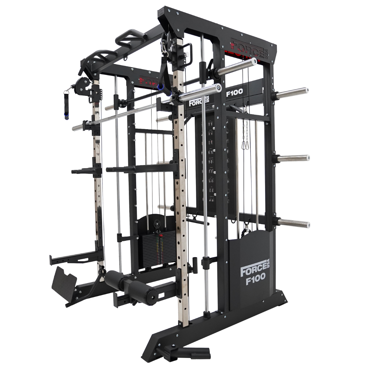 Force USA F100 V2 Functional Trainer – 200 kg schijven inbegrepen